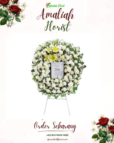 Krans Bunga Duka Cita di Banjararum